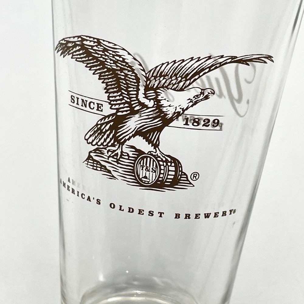 Yuengling Beer Pint Glass Eagle Logo Pottsville PA 6" "America's Oldest Brewery" - Picture 7 of 9